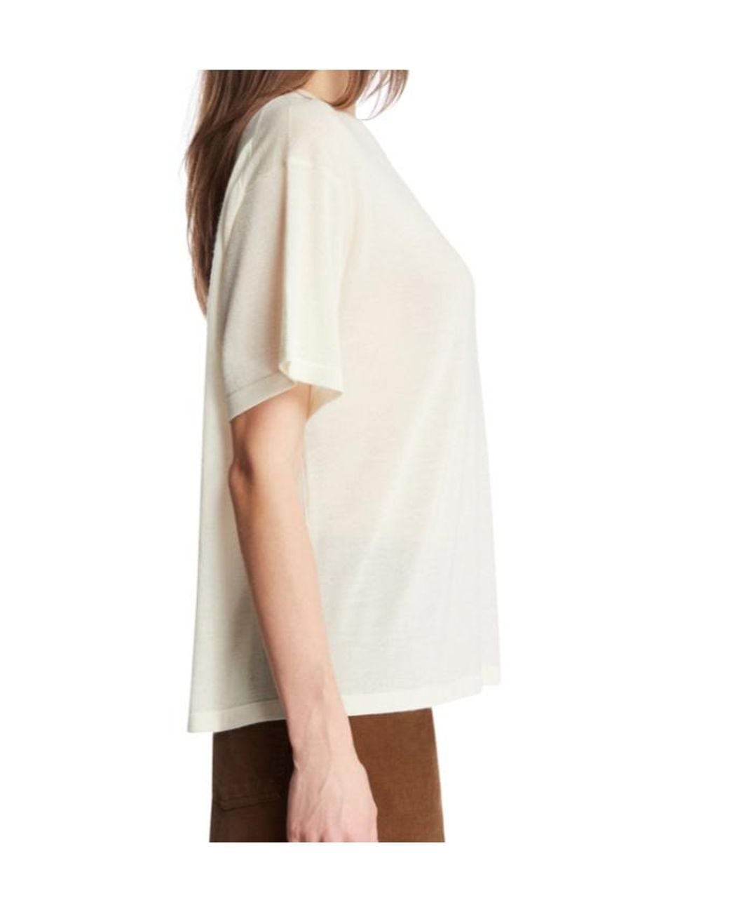 The Row White Crew Neck T-Shirt