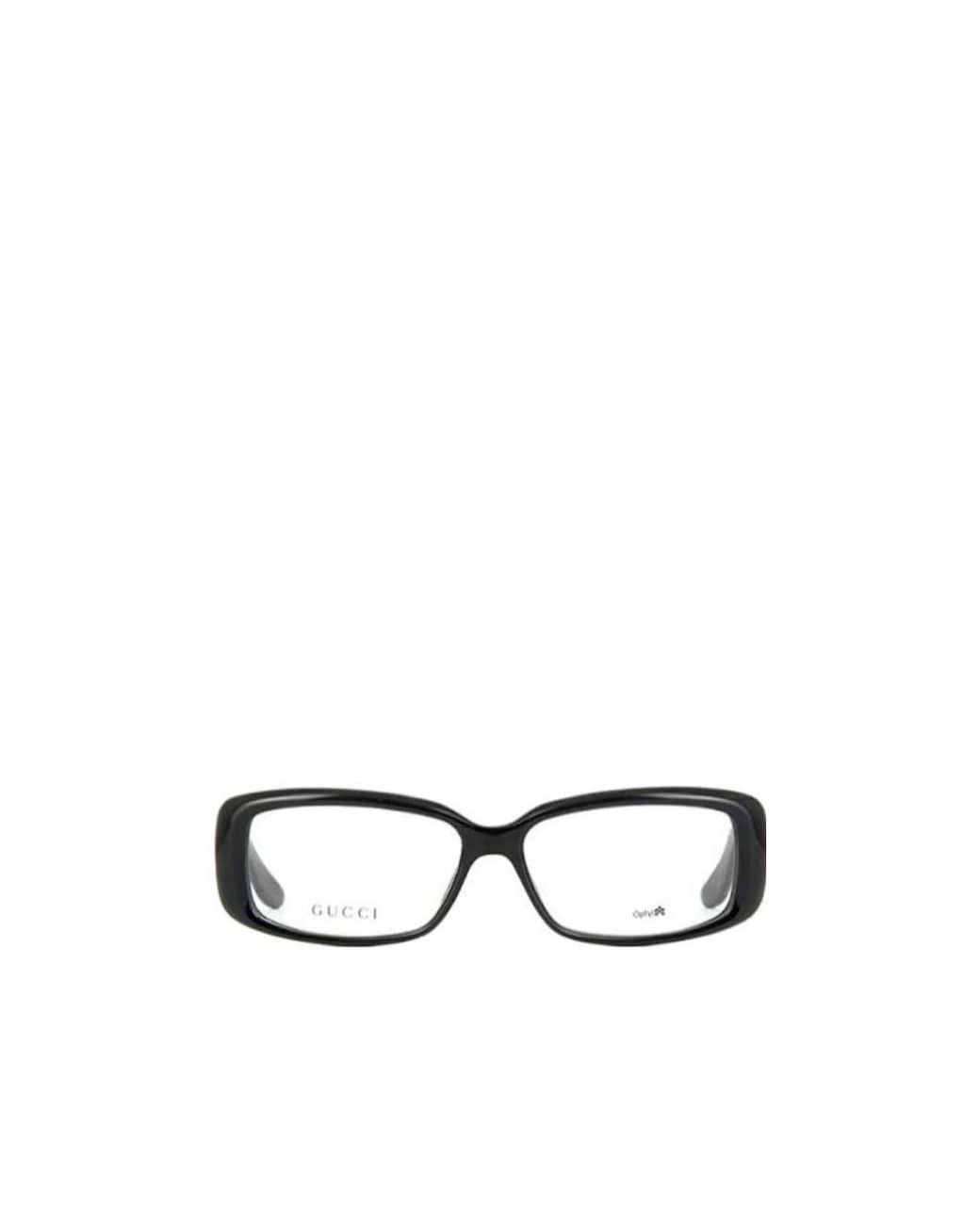 Gucci White Logo Detail Flat Lens