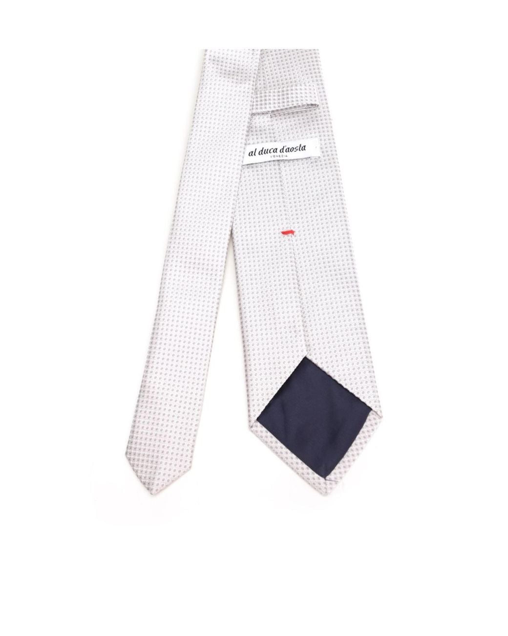 Al Duca D'aosta White Formal Tie for men