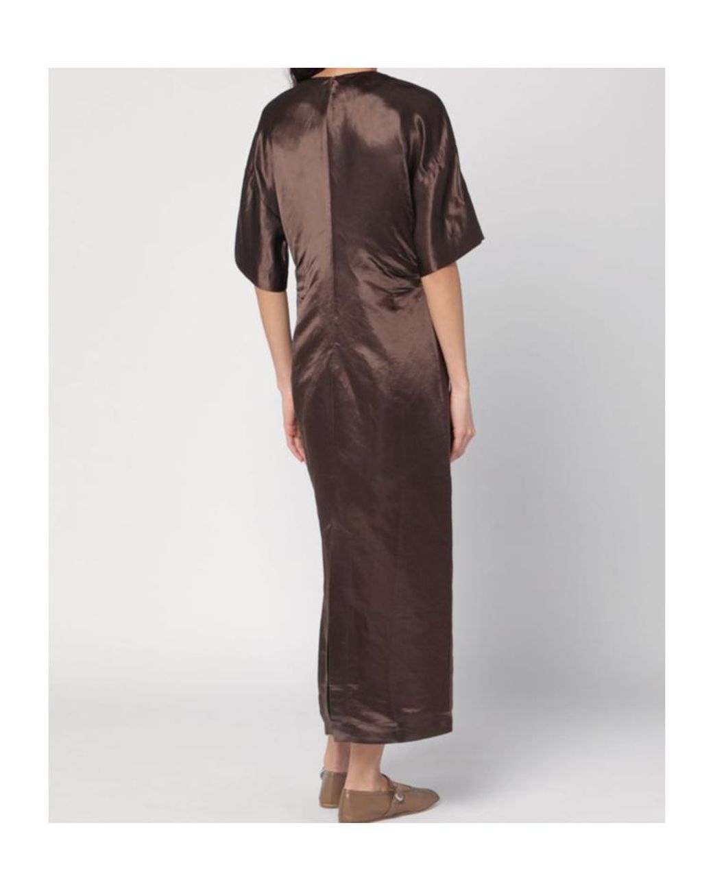 Loulou de Saison Brown Round-Neck Dress