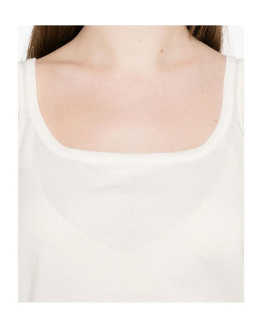 Max Mara White Sleeveless Vest