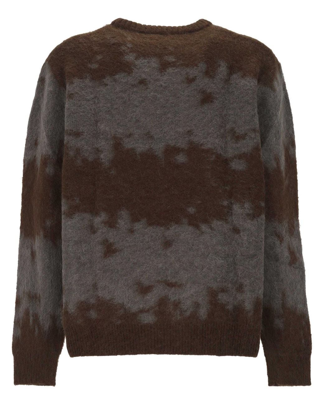 Gramicci Brown Splatter Knit Sweater for men