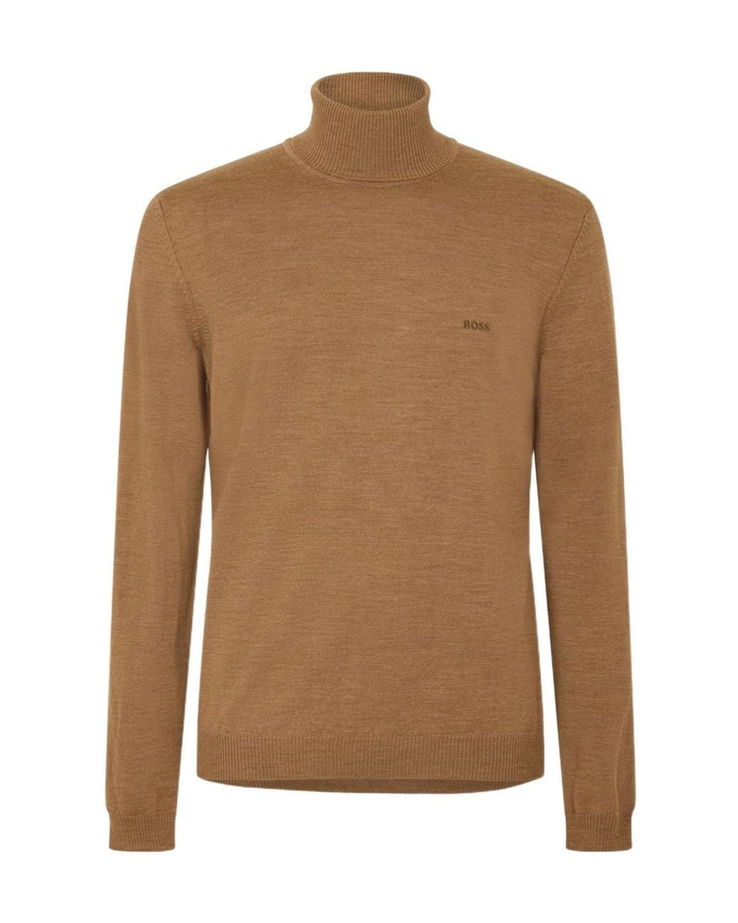 Boss Brown Baldebert E Turtle Neck Jumper for men