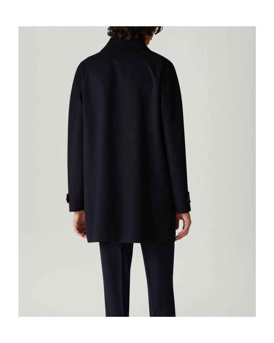 Loro Piana Blue Single-Breasted Coat for men