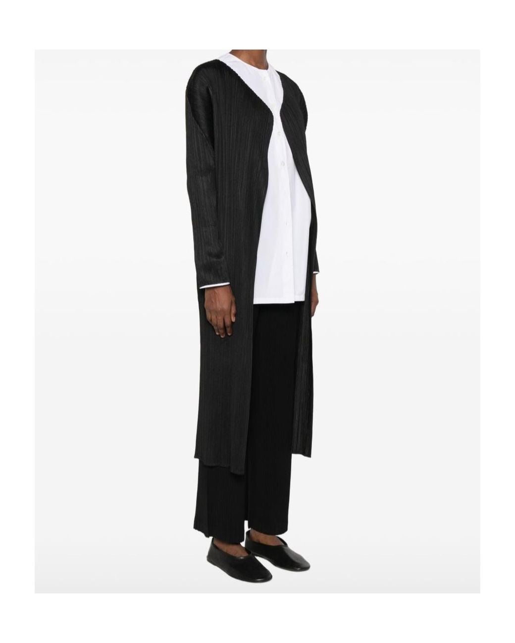 Pleats Please Issey Miyake Black Pleated Casual Jacket