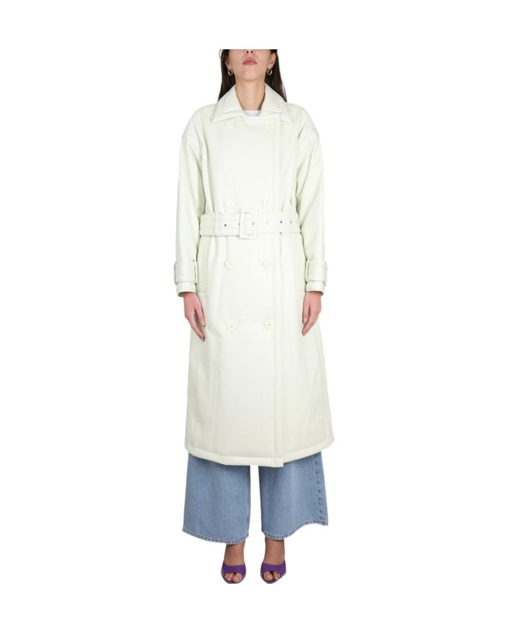 STAND White Logo Coat