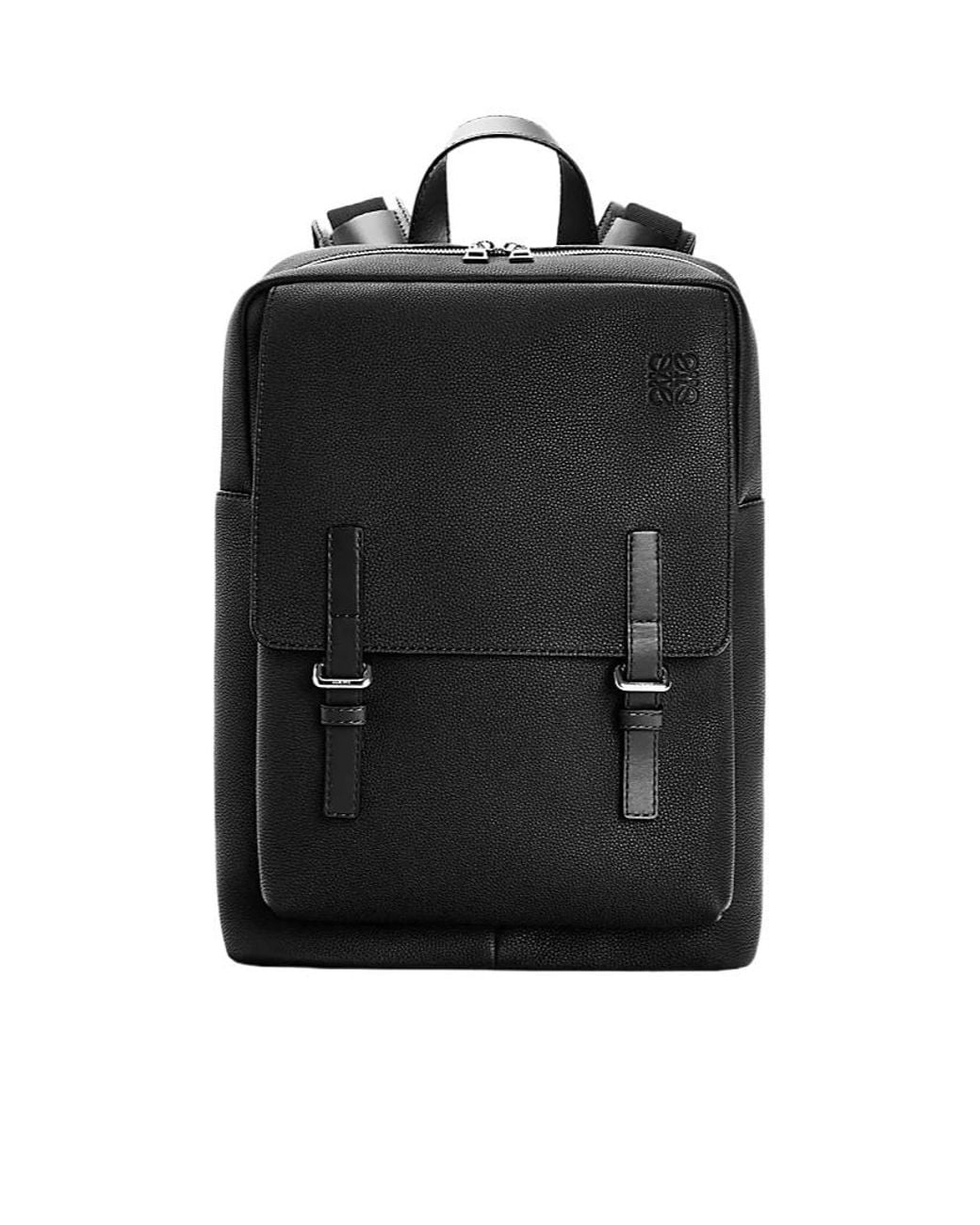 Loewe Black Military Backpack for men
