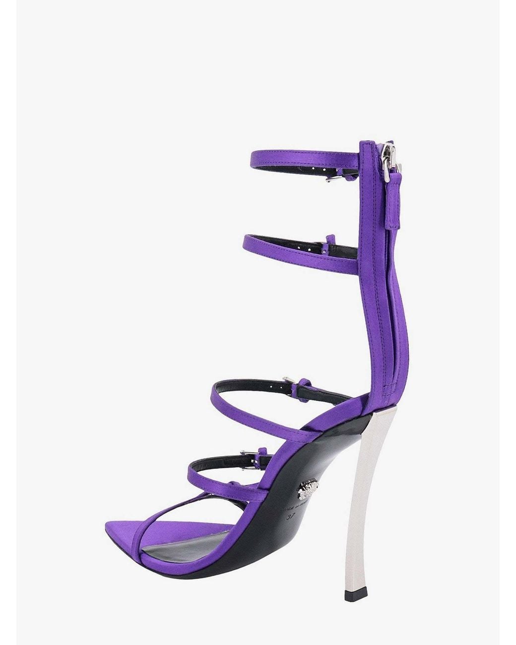 Versace Blue Pin-Point Buckle-Strap Fastened Sandals