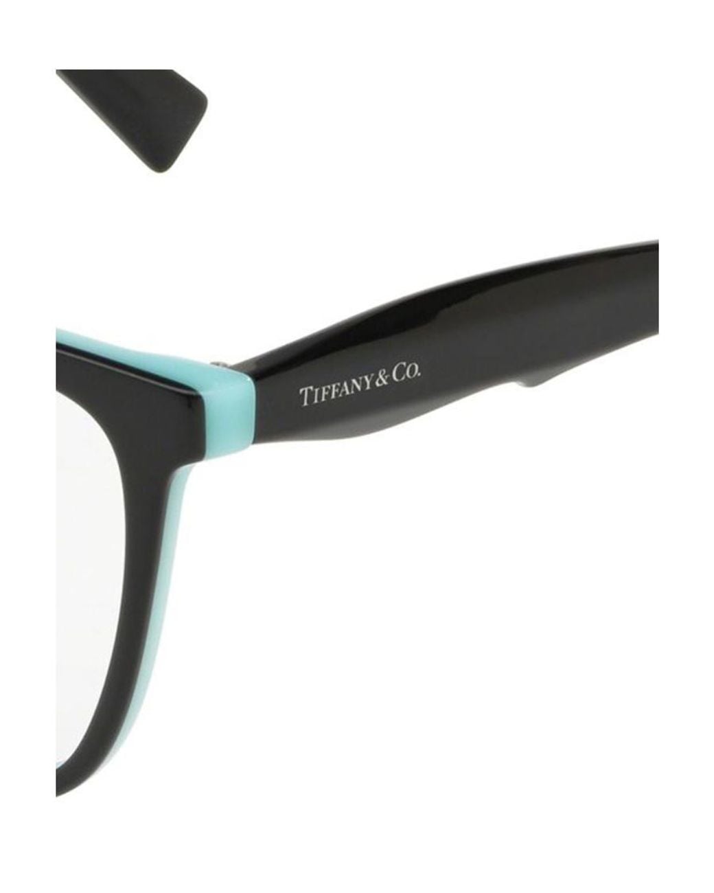 Tiffany & Co White Rectangle Frame Glasses