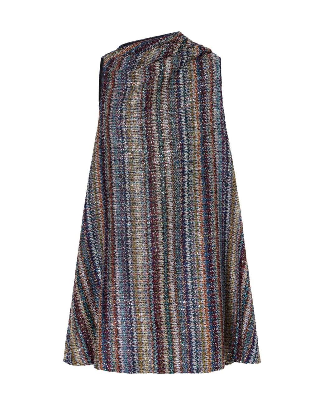Missoni Gray Sleeveless Mini Skirt