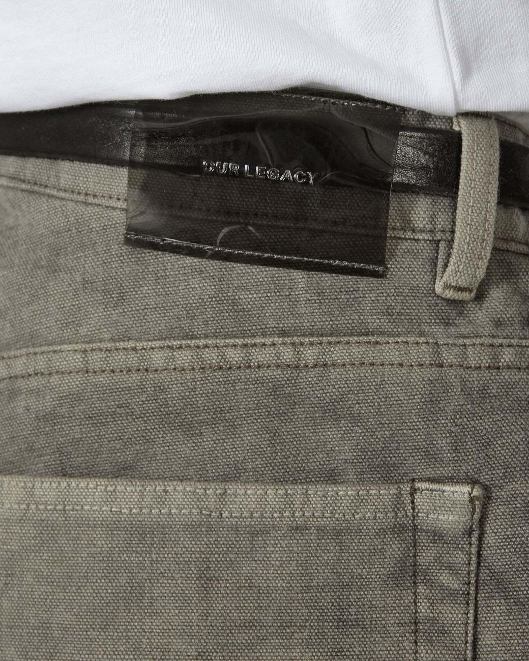 Our Legacy Black Third Cut Logo Patch Straight-Leg Jeans for men