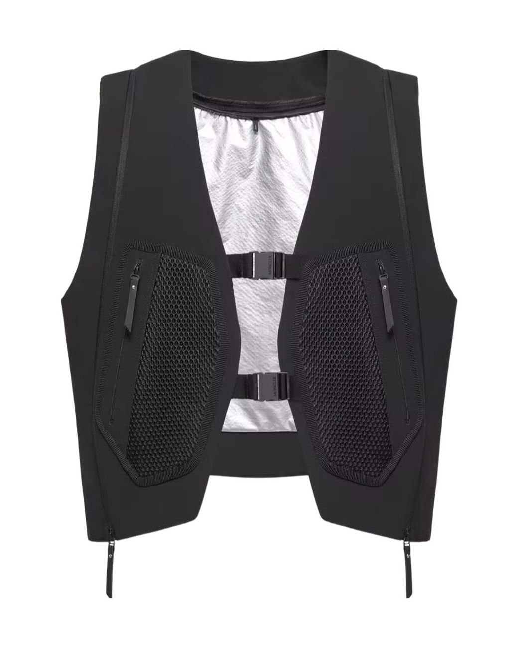 Moncler Blue Spica Buckled Vest for men