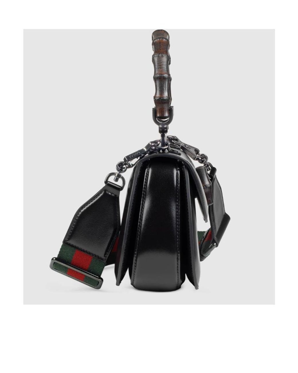 Gucci Black Bamboo 1947 Small Bag