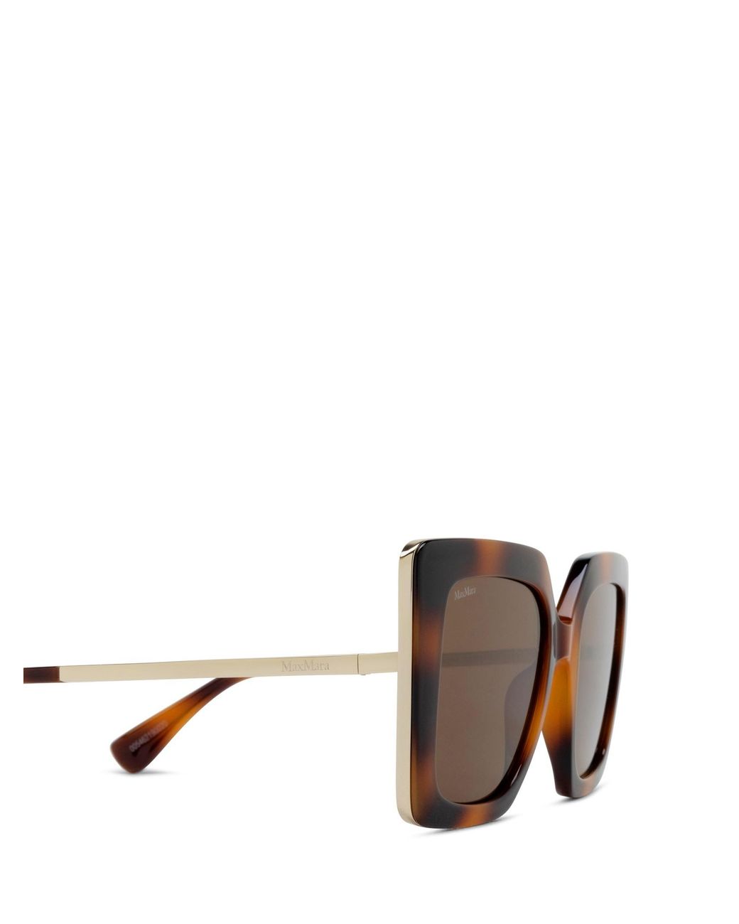 Max Mara Brown Square Frame Sunglasses