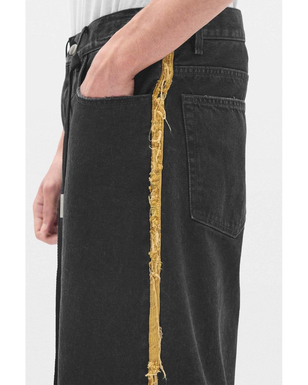 Ann Demeulemeester Black Hanno Loose-Fit Jeans for men
