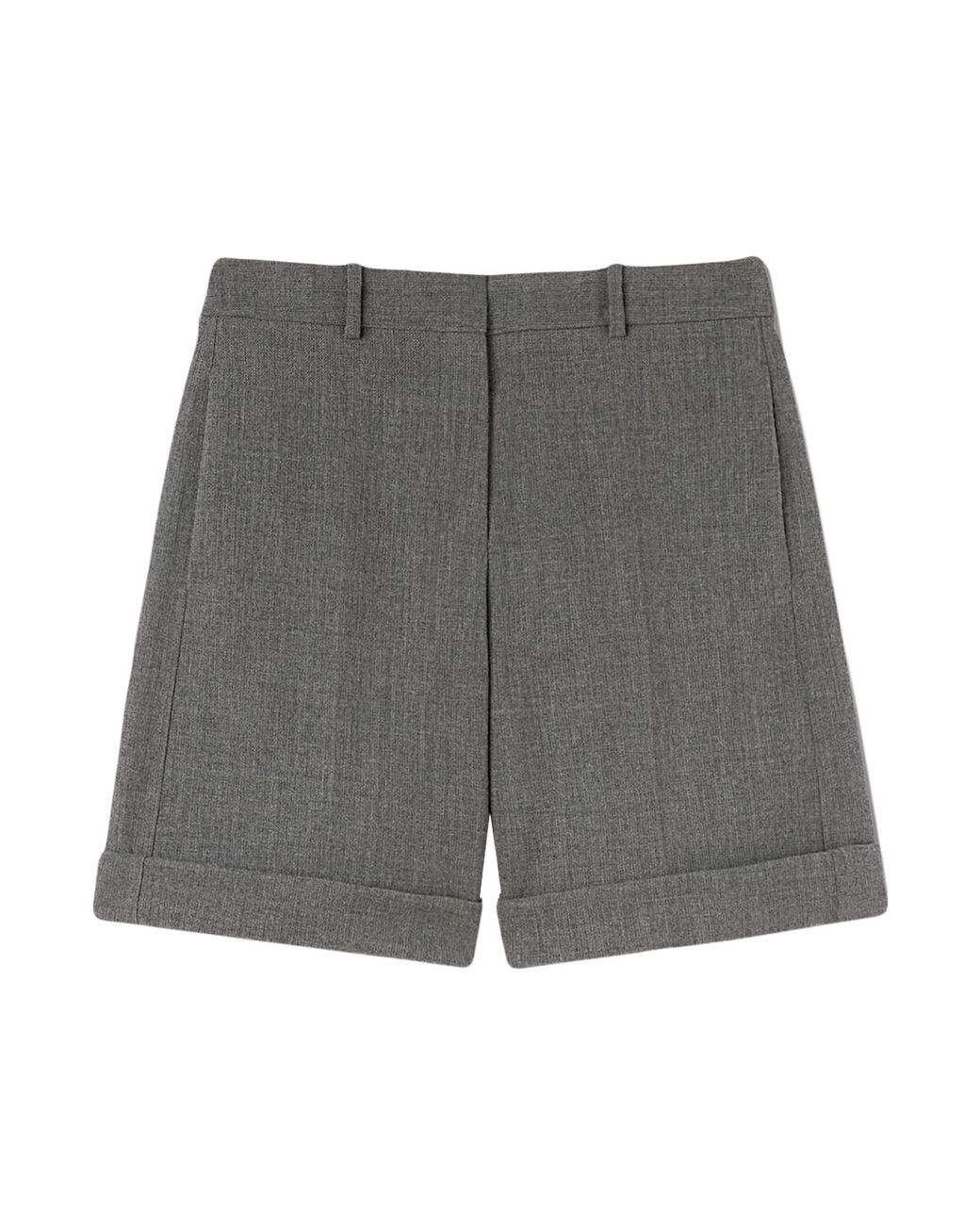Jil Sander Gray Turn-Up Hem Tailored Shorts