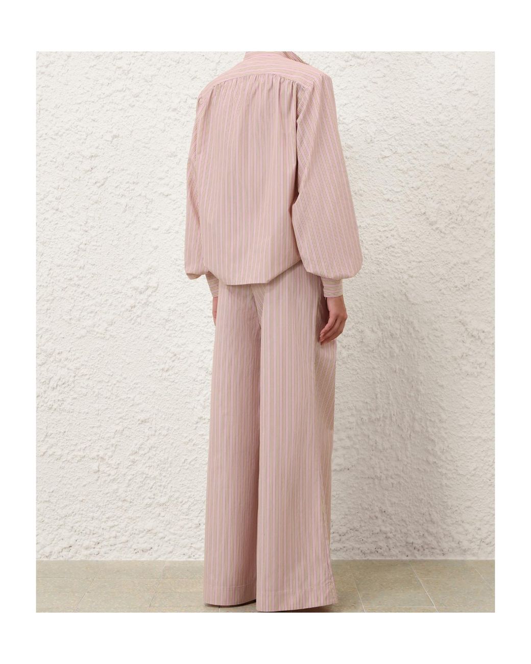 Zimmermann Pink Striped Shirt