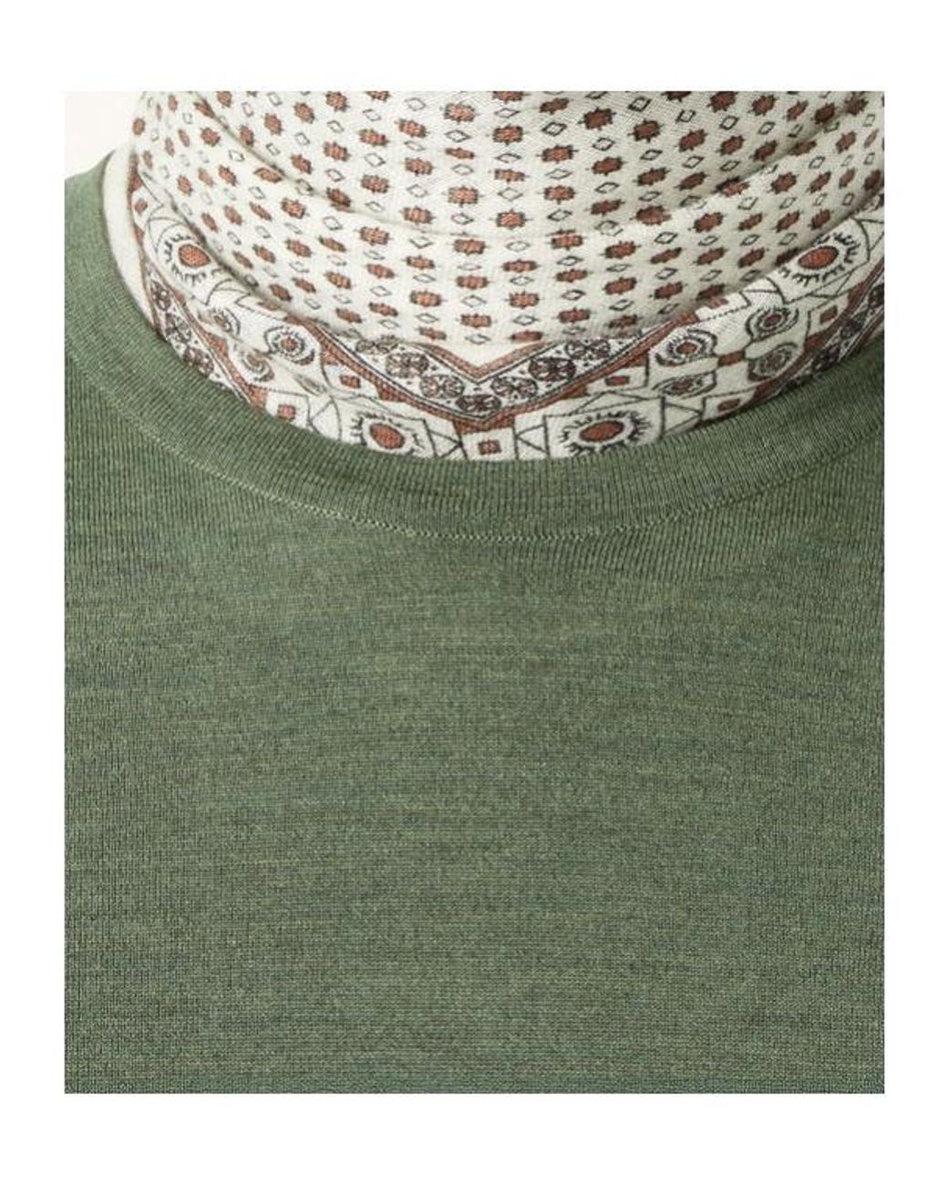 Loro Piana Green T-Shirt Crewneck for men
