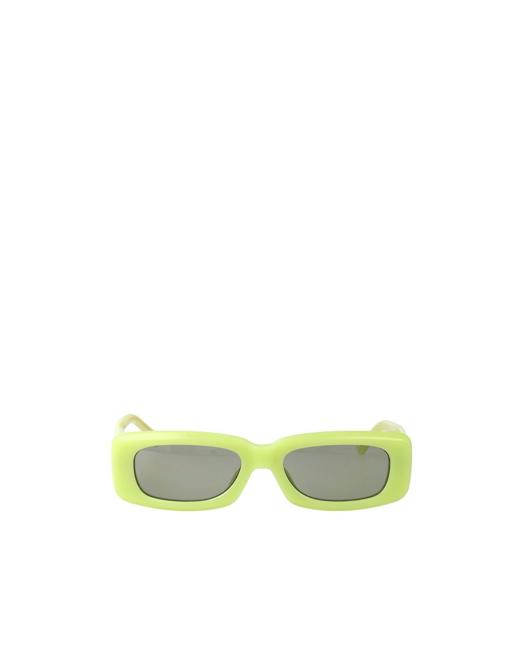 The Attico Yellow Geometric Frame Sunglasses