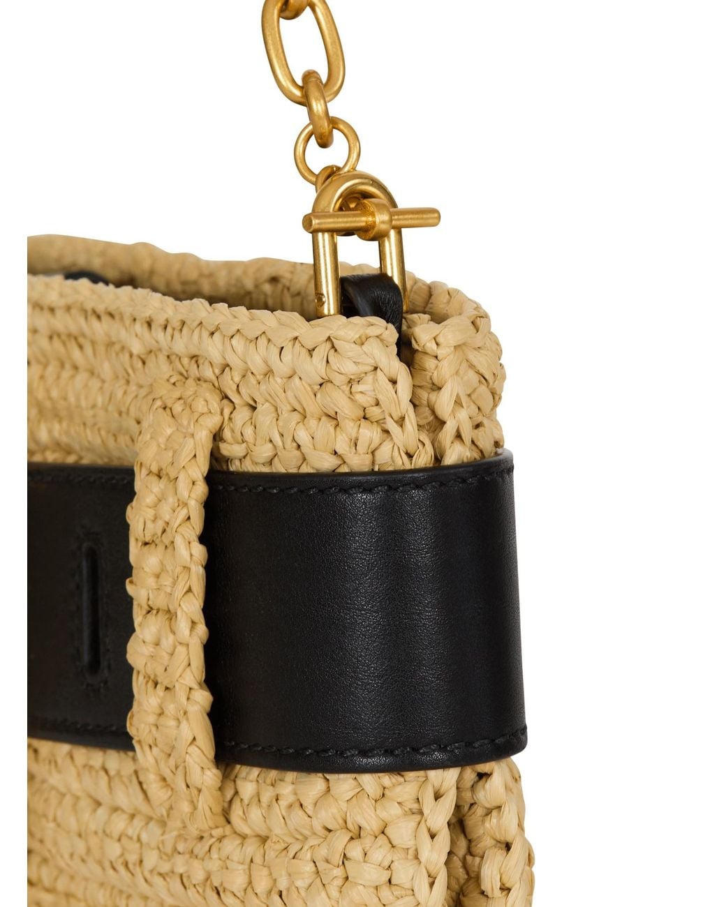 Balmain Metallic Anthem Clutch Bag