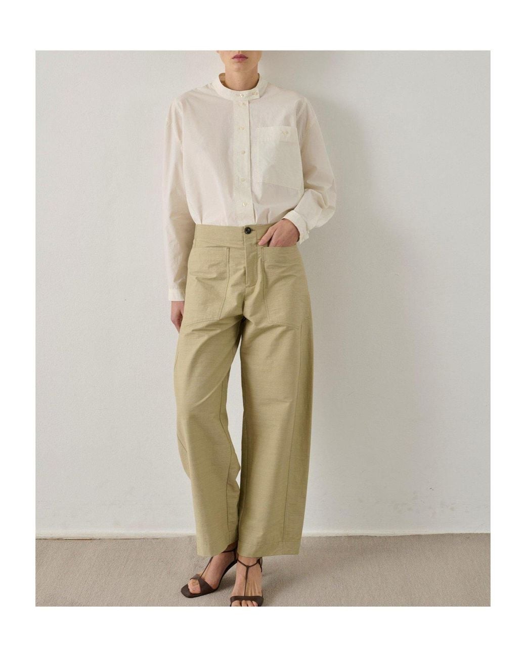 Soeur Natural Tapered Casual Trousers
