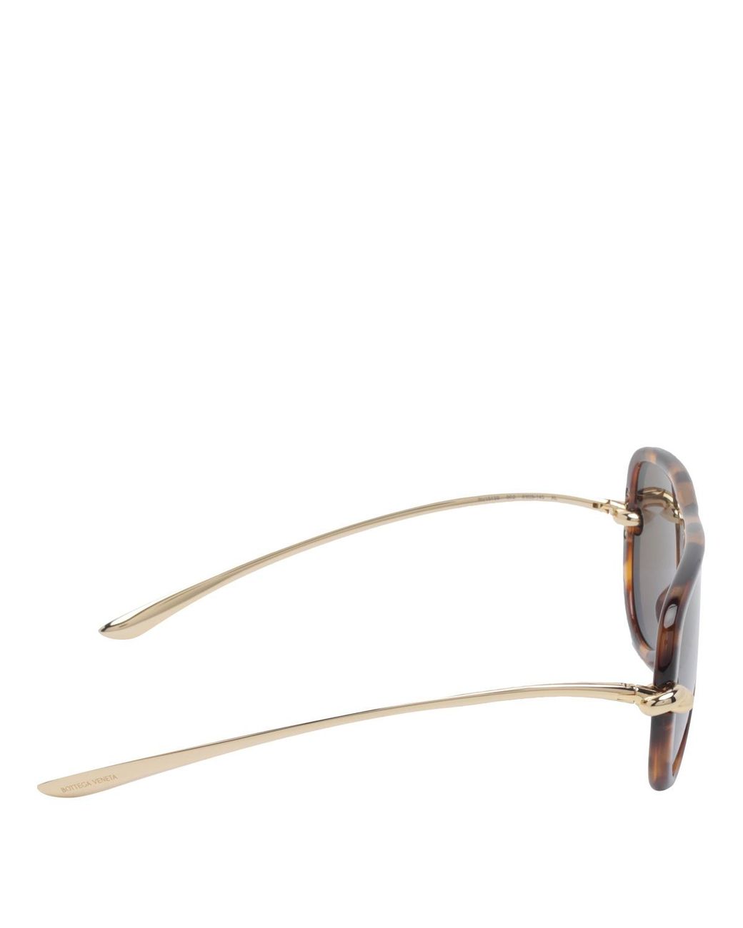Bottega Veneta Brown Eyewear Knot Aviator Sunglasses