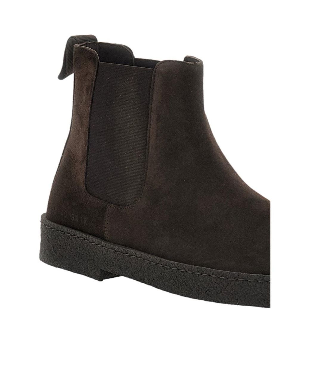 Common Projects Black Round-Toe Boots for men