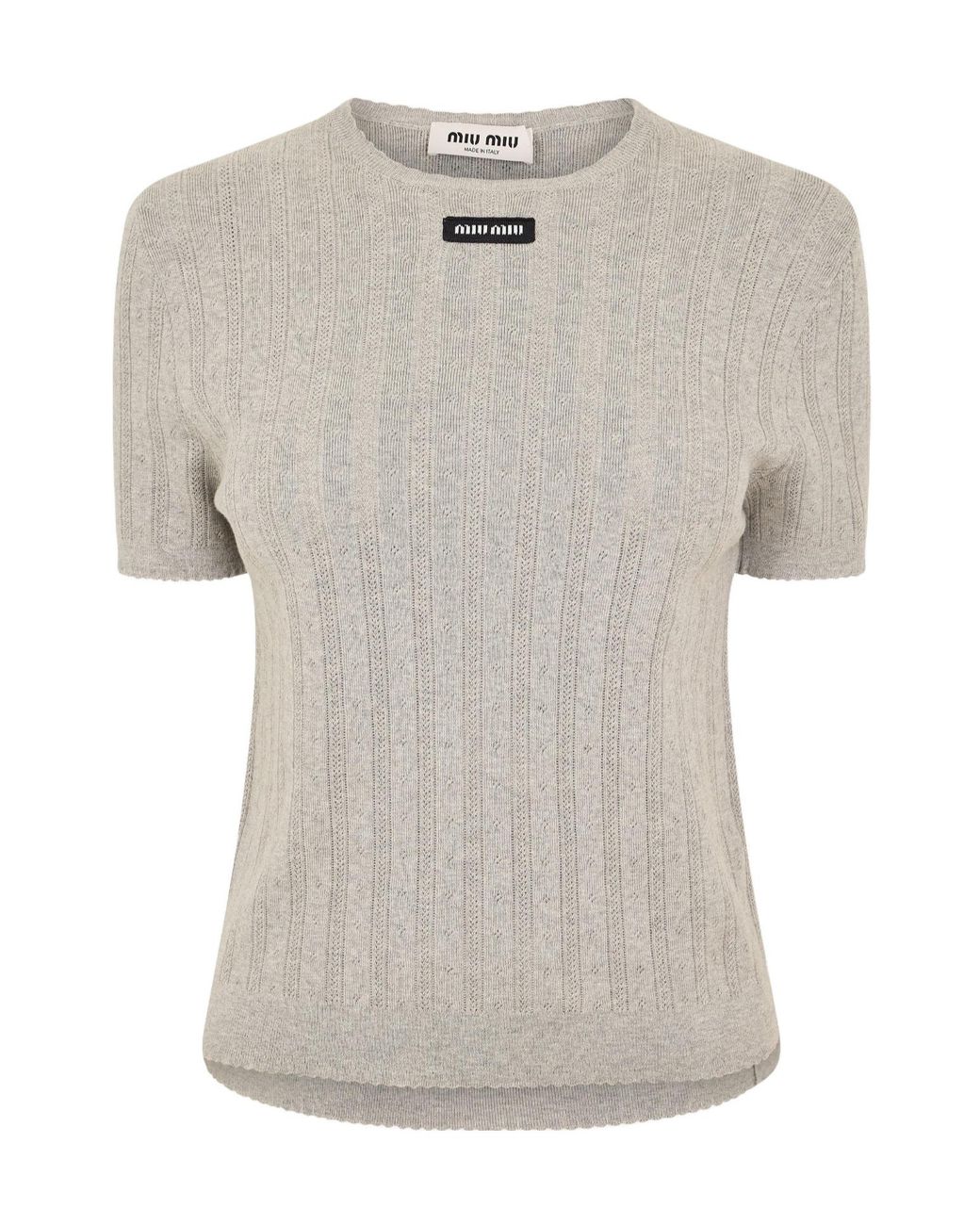 Miu Miu White Versatile Short-Sleeved Shirts