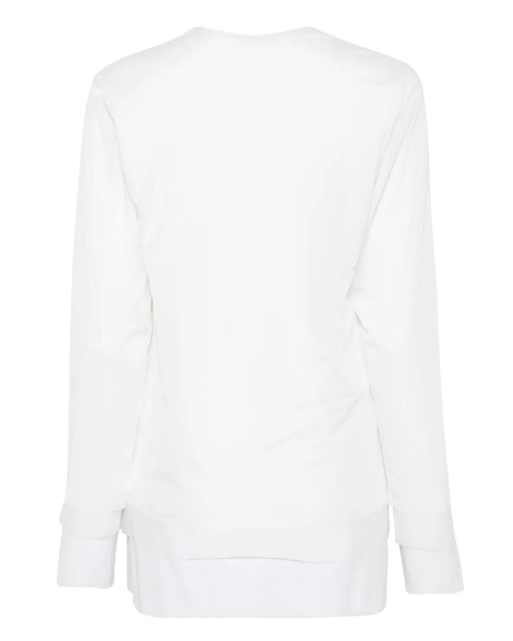 Comme des Garçons White Layered Top
