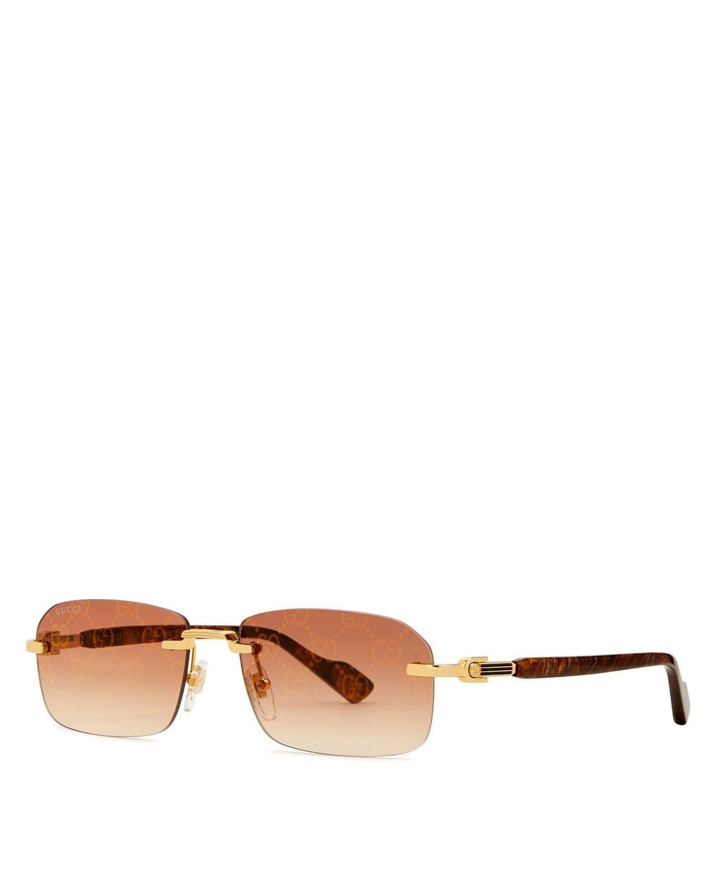 Gucci Multicolor Rectangle Sunglasses for men