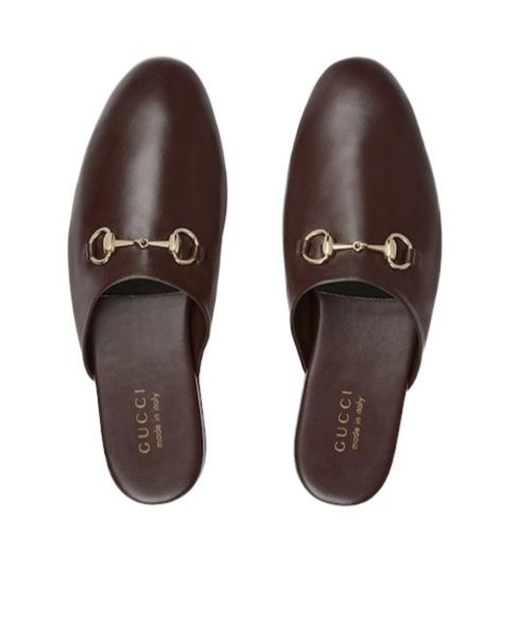 Gucci Brown Horsebit Mules for men