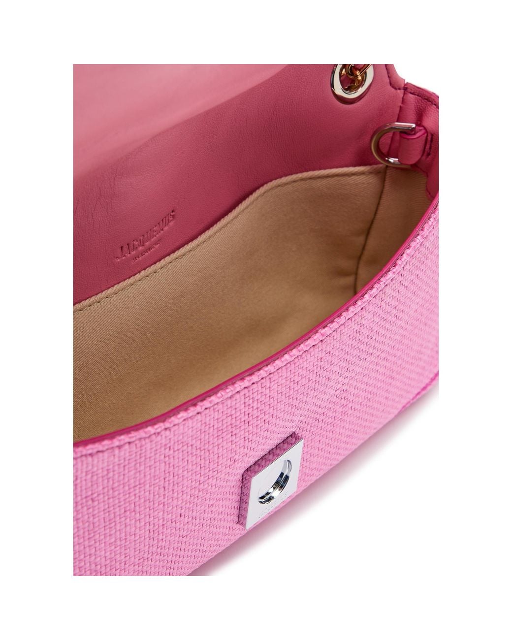 Jacquemus Pink Fabric Elongated Flip-Top Bag