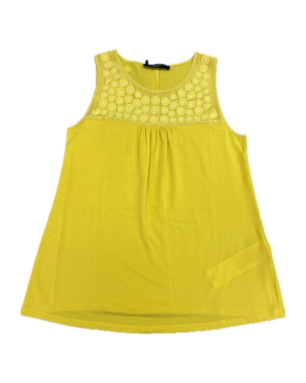 Weekend by Maxmara Yellow Crew Neck Top