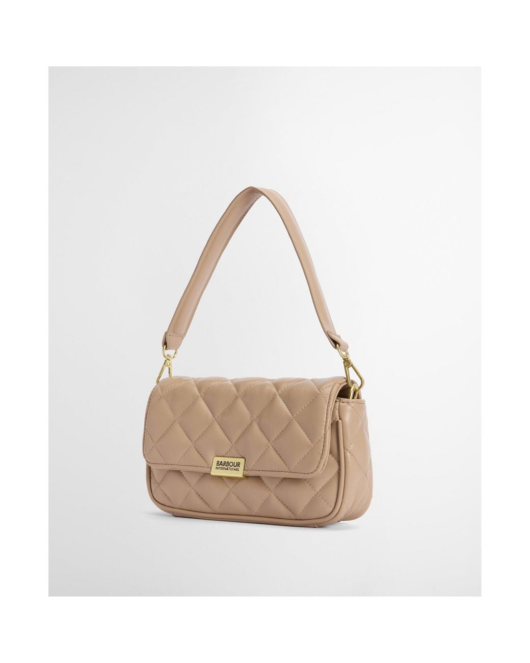Barbour Natural Quilted Mini Soho Crossbody Bag