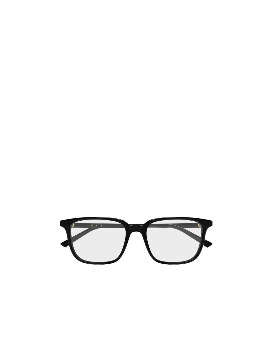Gucci White Square Eyeglasses for men