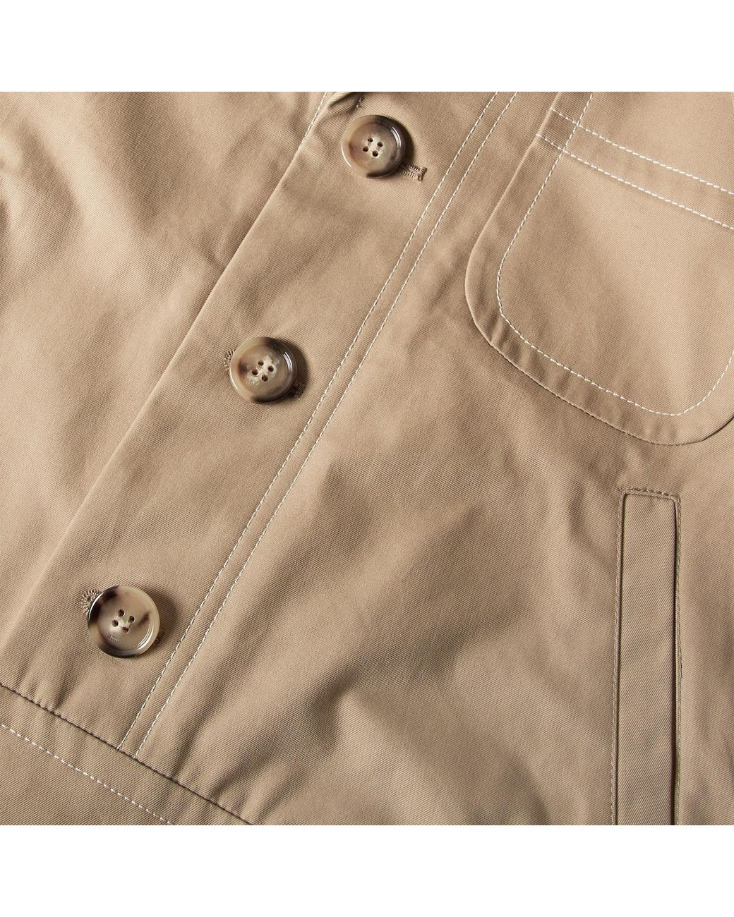AMI Natural Buttoned Hybrid Jacket