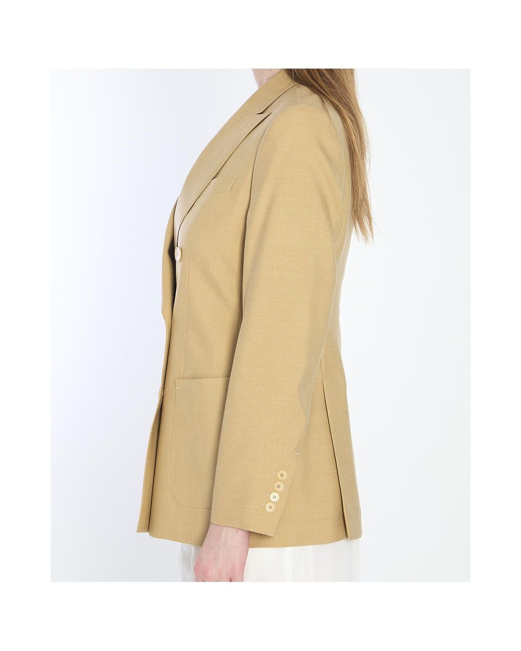 Max Mara Natural Berta Double-Breasted Blazer