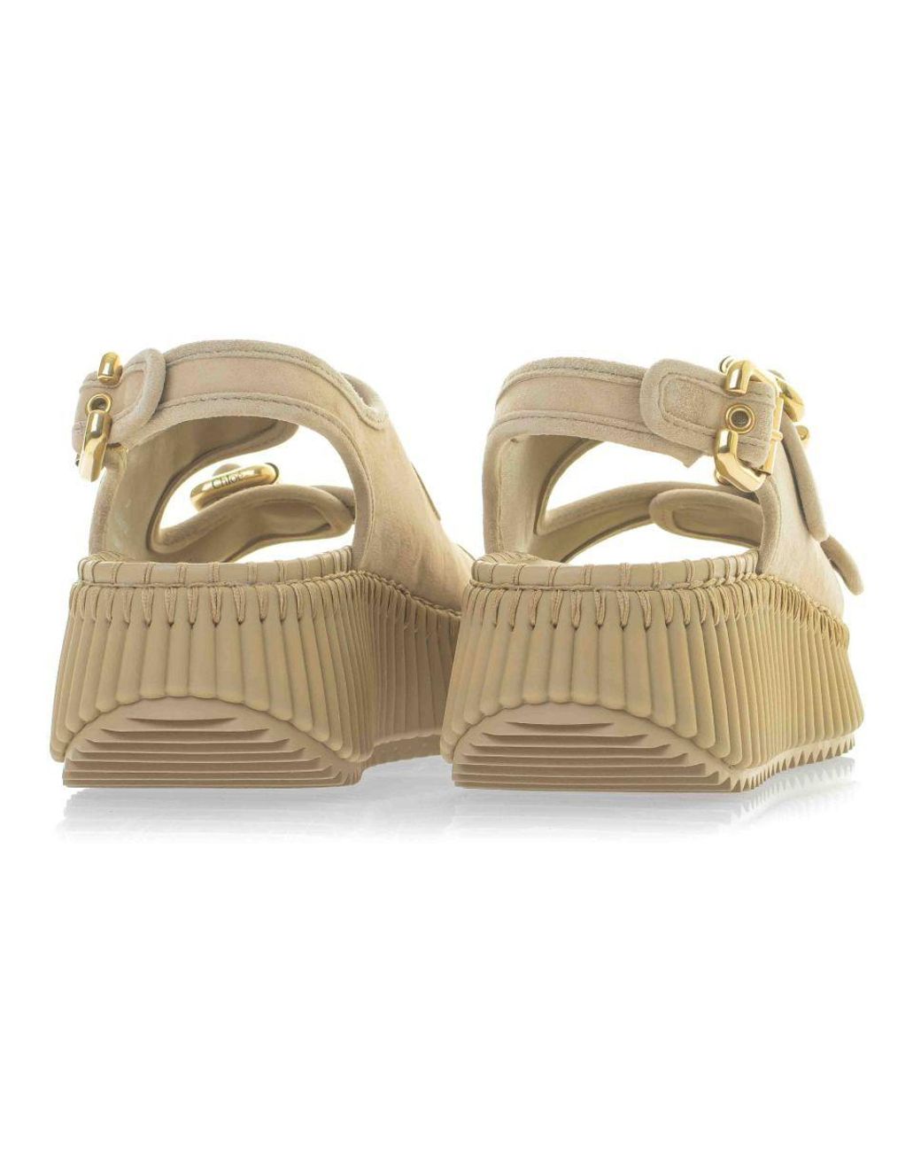 Chloé Natural Chloé Nama Platform Sandals