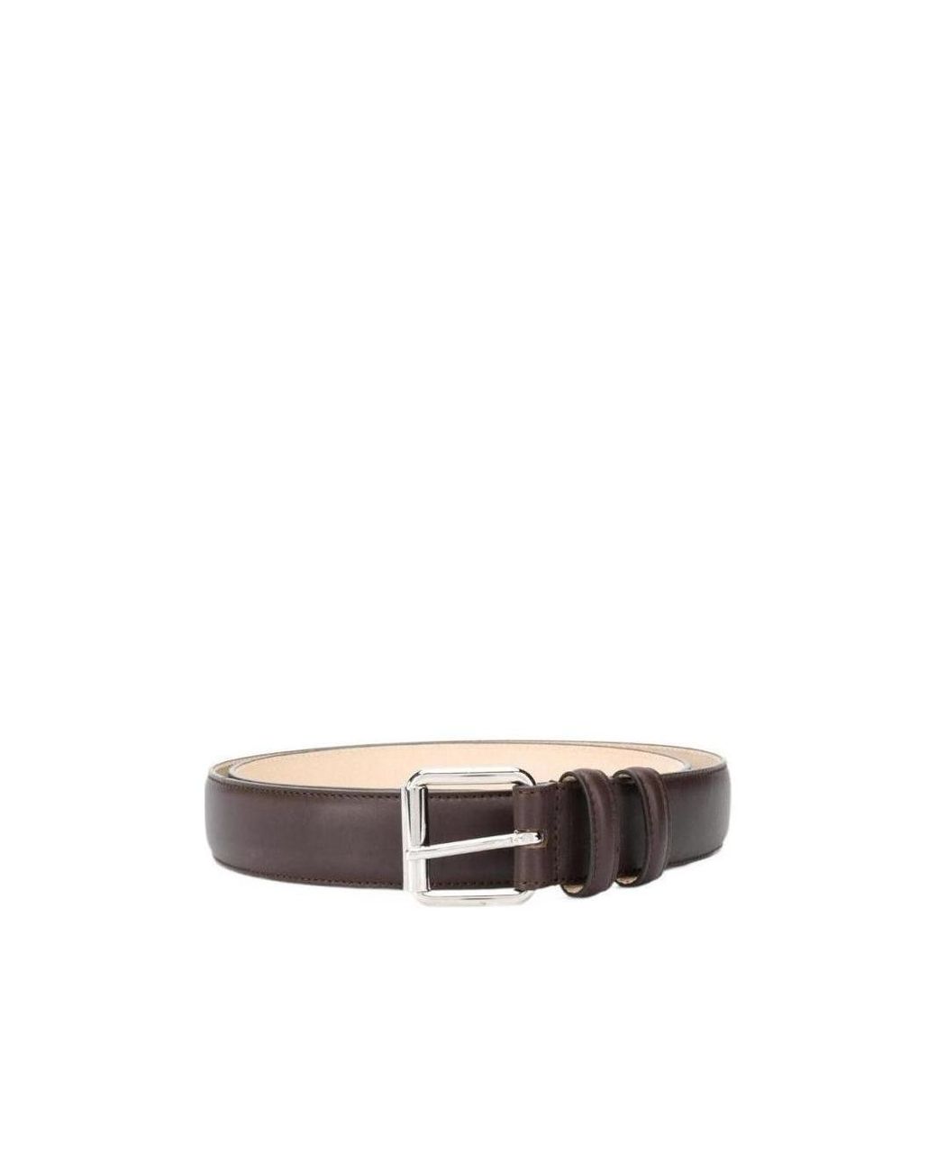 A.P.C. White Slim Buckle Belt for men