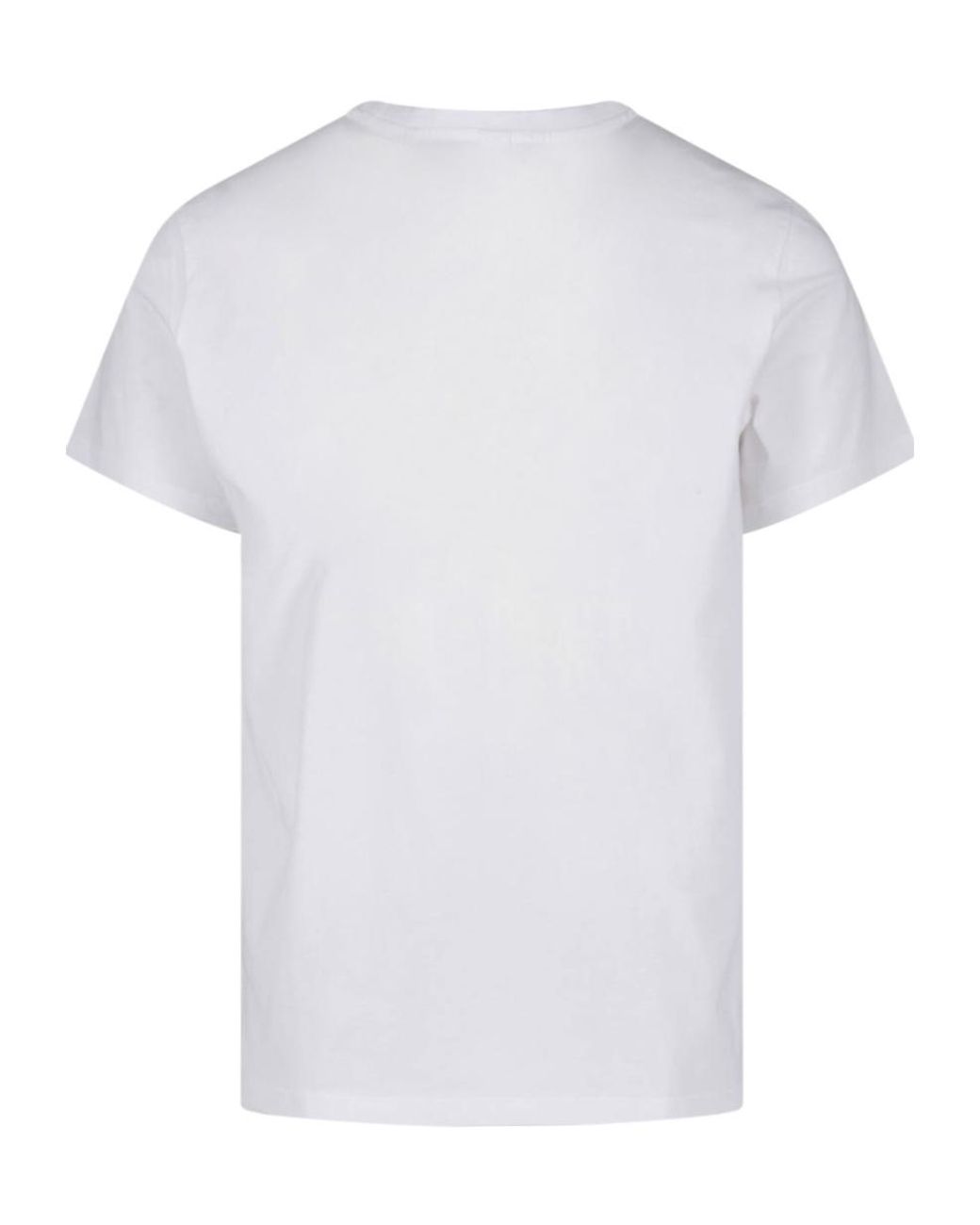 Aspesi White Graphic Print T-Shirt for men