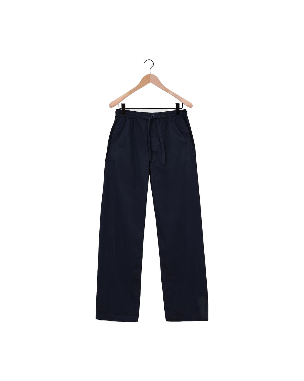 Lemaire Blue Drawstring Straight-Leg Pants for men