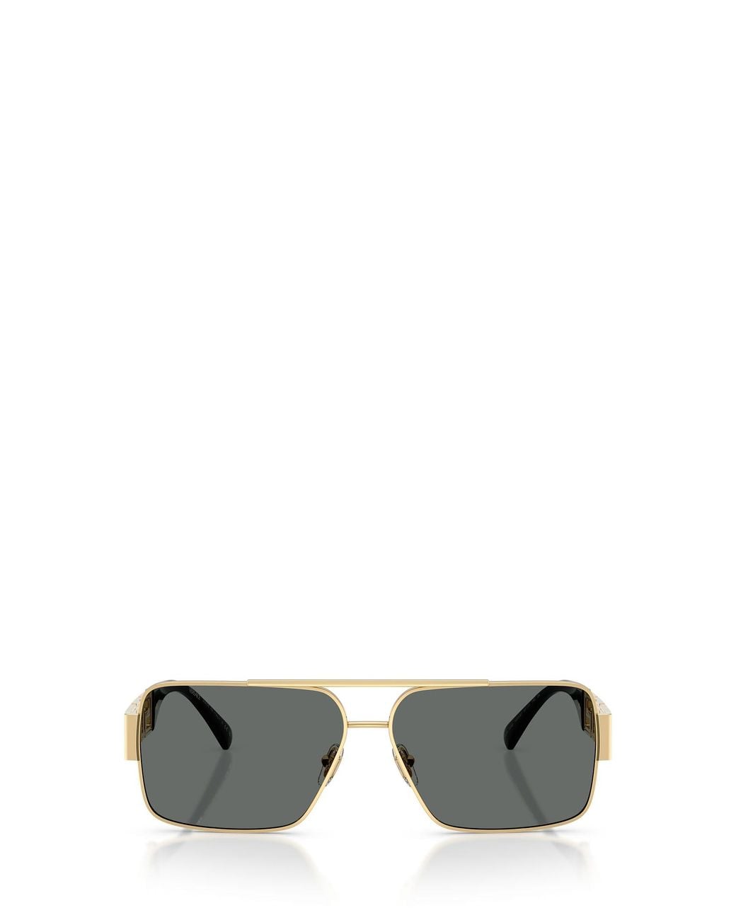 Versace Metallic Eyewear Rectangle Frame Sunglasses for men