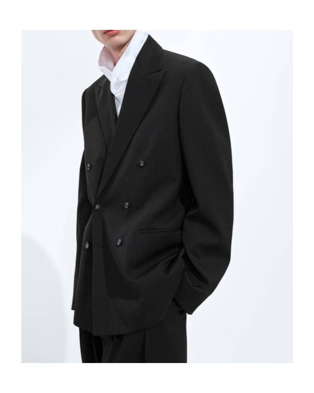 Bottega Veneta Black Light Wool Twill Jacket for men