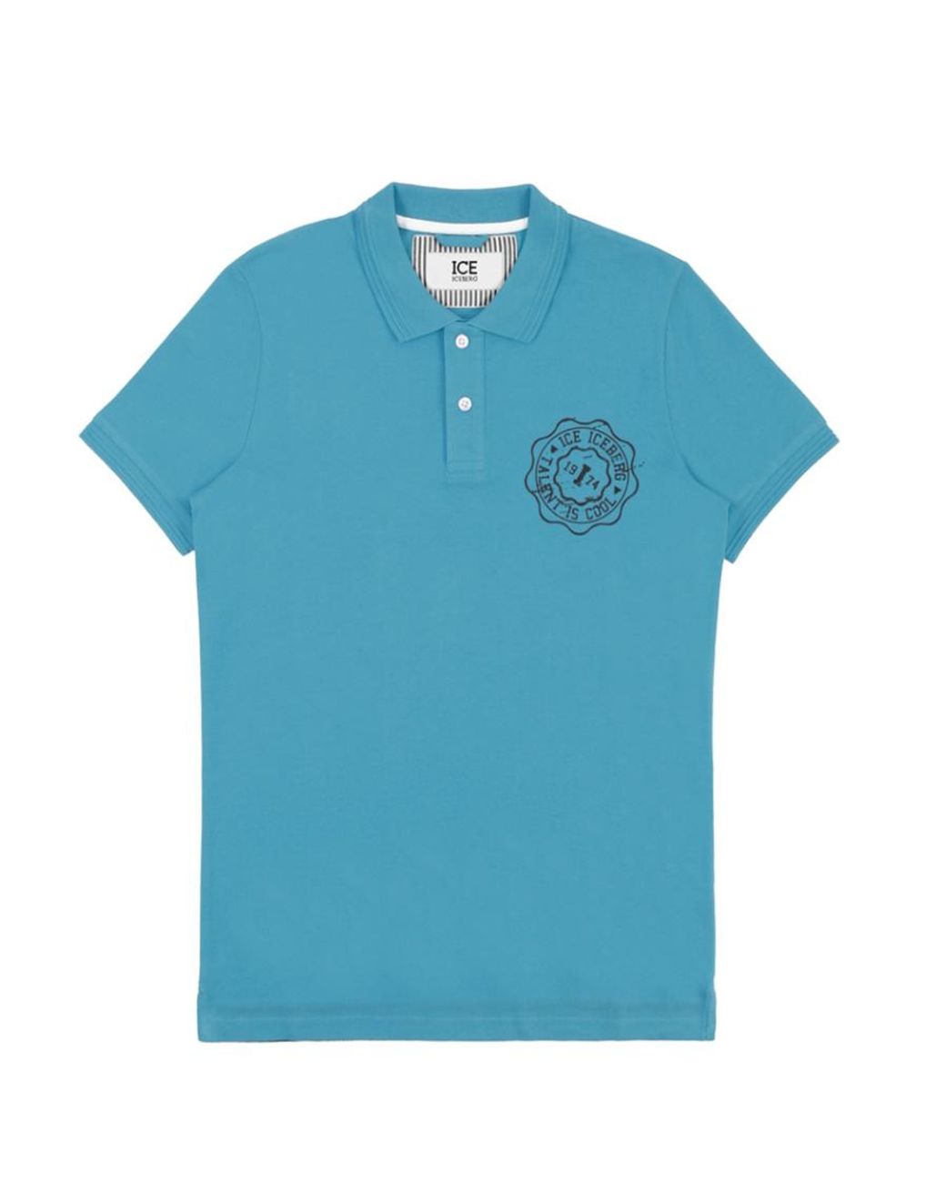 Iceberg Blue Logo Polo Shirt for men