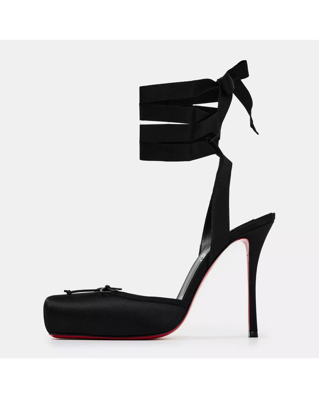 Christian Louboutin Black Cassia Lace-Up Pumps