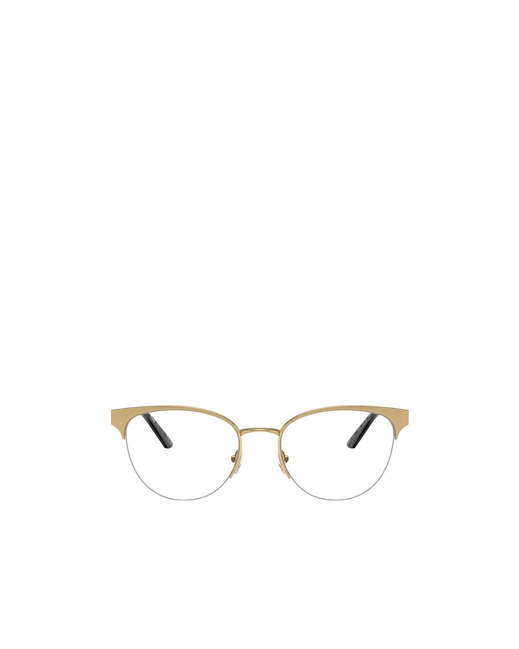 Versace Natural Semi-Rimless Non-Prescription Glasses