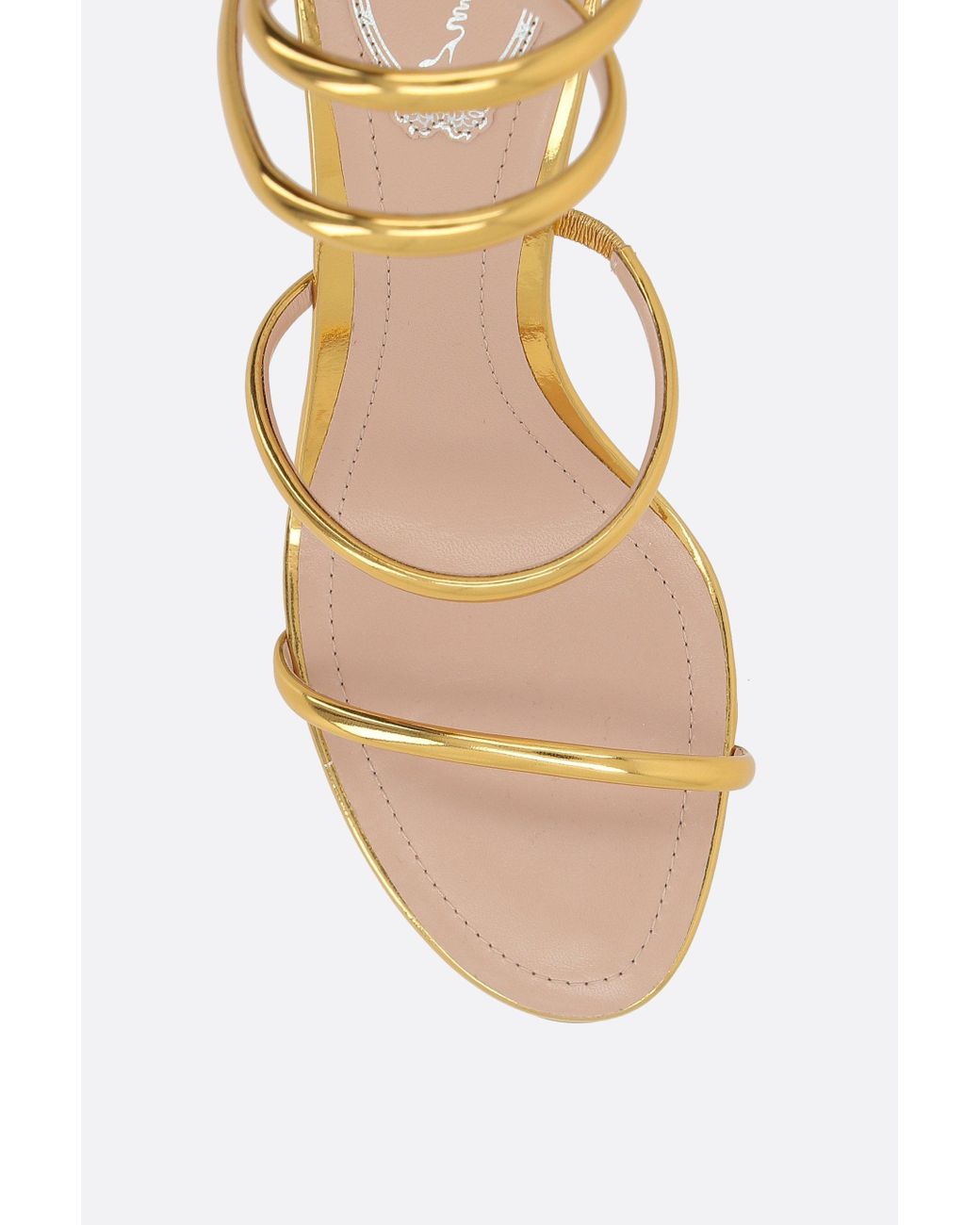 Rene Caovilla Metallic René Caovilla Cleo Wraparound Sandals