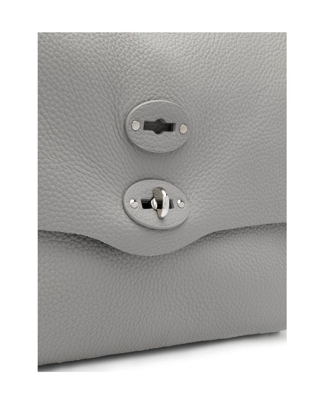 Zanellato Gray Logo Shoulder Bag