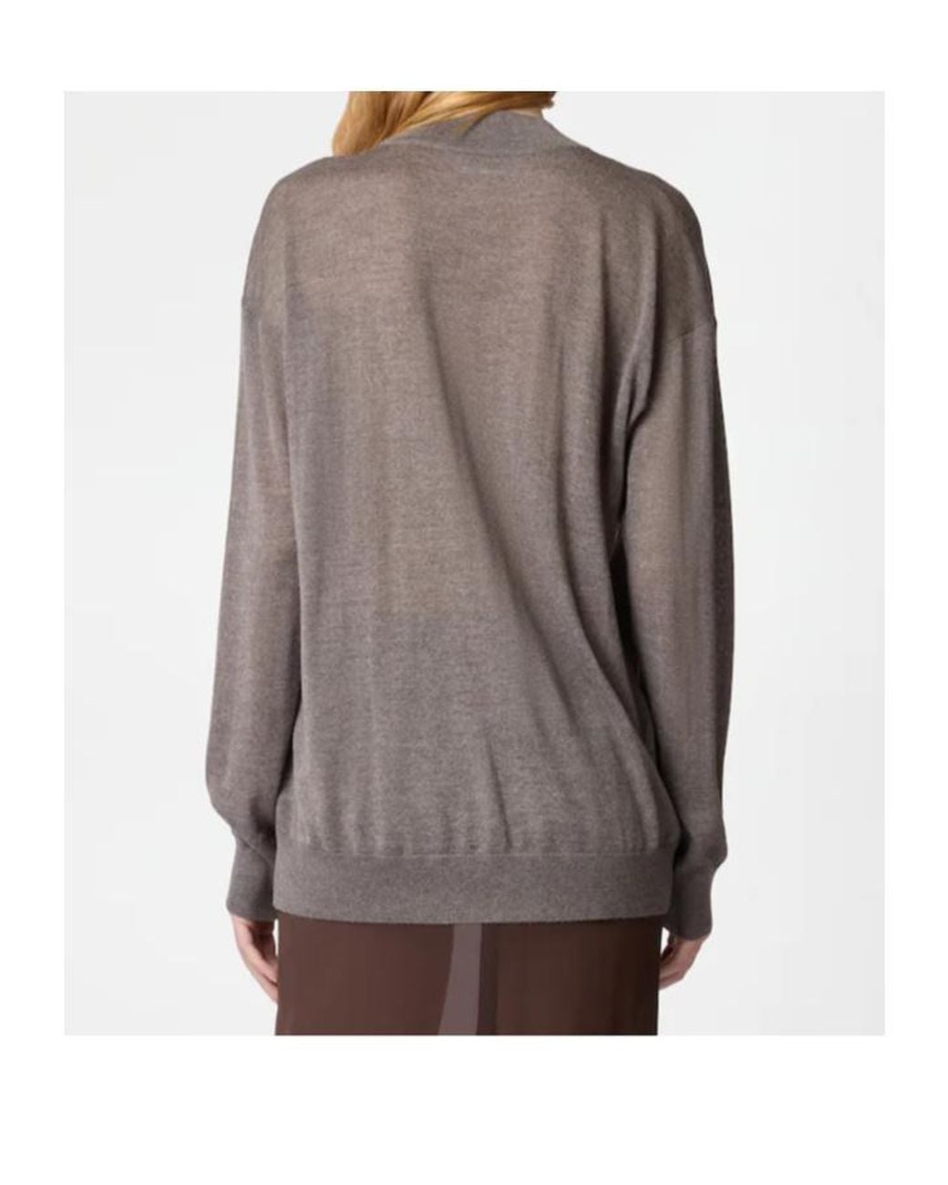 Tod's Gray Wool Long-Sleeved Pullover