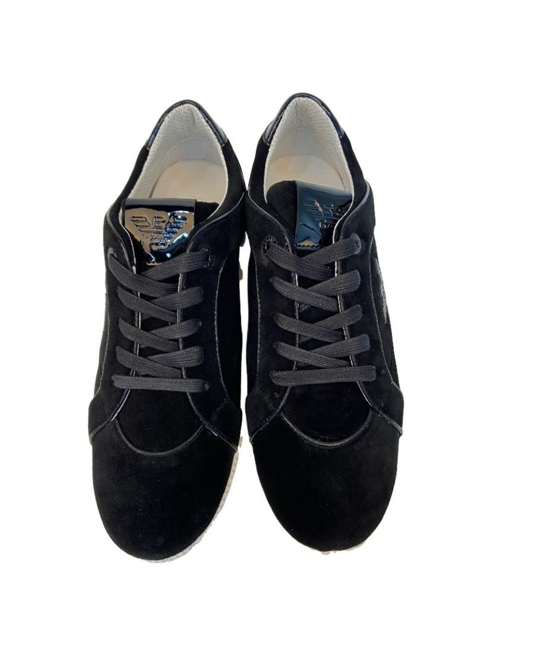 Emporio Armani Black Logo Detail Casual Sneakers for men